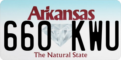 AR license plate 660KWU