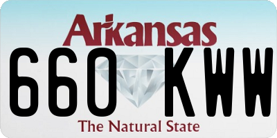 AR license plate 660KWW