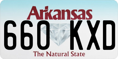 AR license plate 660KXD