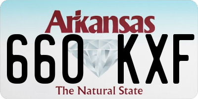 AR license plate 660KXF