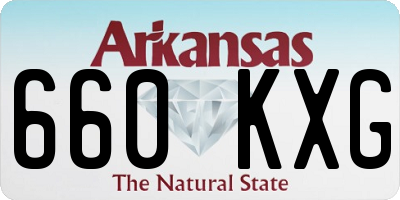 AR license plate 660KXG