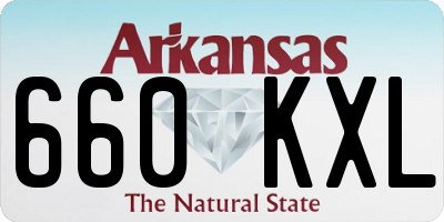 AR license plate 660KXL