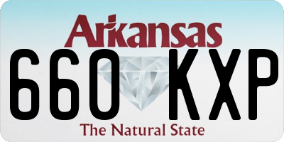 AR license plate 660KXP