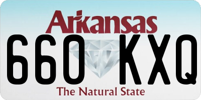 AR license plate 660KXQ