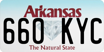 AR license plate 660KYC