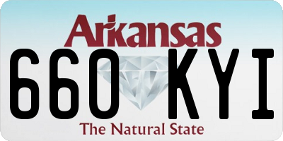 AR license plate 660KYI