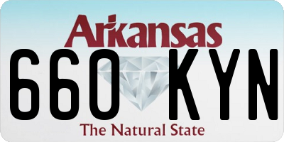 AR license plate 660KYN