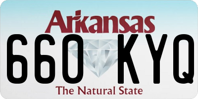 AR license plate 660KYQ