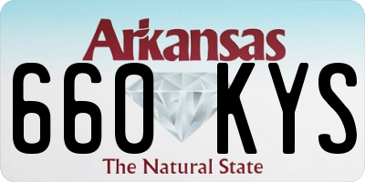 AR license plate 660KYS