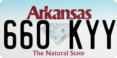AR license plate 660KYY