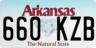AR license plate 660KZB
