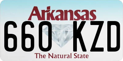 AR license plate 660KZD