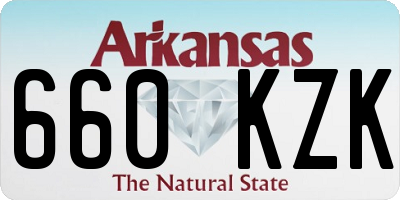 AR license plate 660KZK