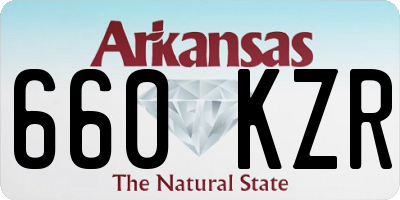 AR license plate 660KZR