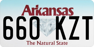 AR license plate 660KZT