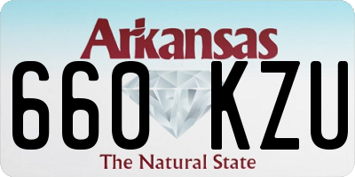 AR license plate 660KZU