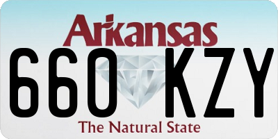 AR license plate 660KZY