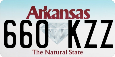 AR license plate 660KZZ