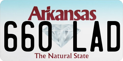 AR license plate 660LAD