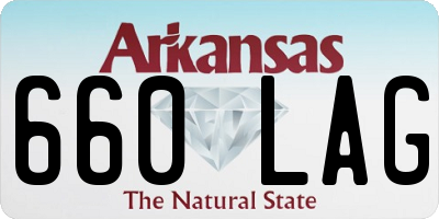 AR license plate 660LAG
