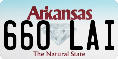 AR license plate 660LAI