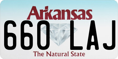 AR license plate 660LAJ