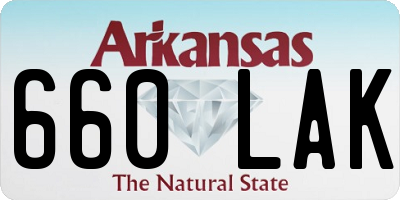 AR license plate 660LAK