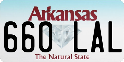 AR license plate 660LAL