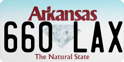AR license plate 660LAX