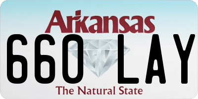 AR license plate 660LAY