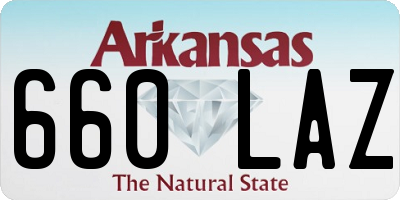 AR license plate 660LAZ