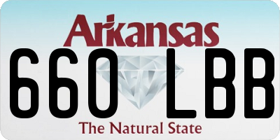 AR license plate 660LBB