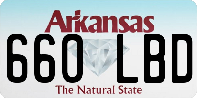 AR license plate 660LBD