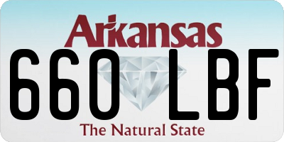 AR license plate 660LBF