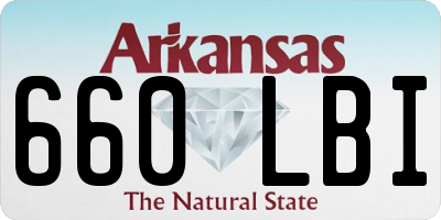 AR license plate 660LBI