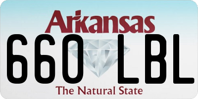 AR license plate 660LBL