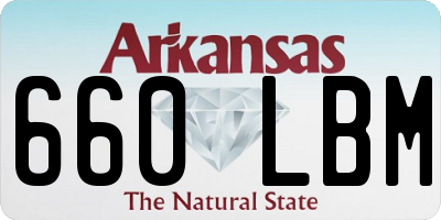 AR license plate 660LBM