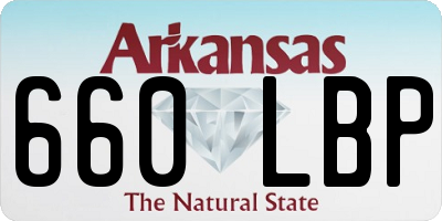 AR license plate 660LBP