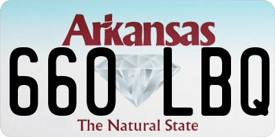 AR license plate 660LBQ