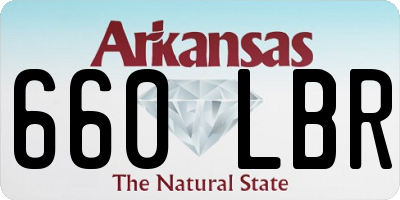 AR license plate 660LBR