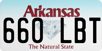 AR license plate 660LBT