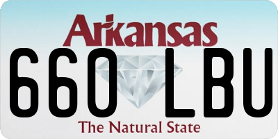 AR license plate 660LBU
