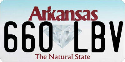AR license plate 660LBV