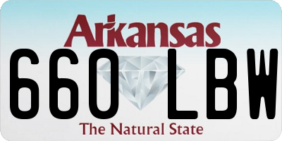 AR license plate 660LBW