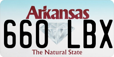 AR license plate 660LBX