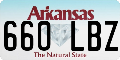 AR license plate 660LBZ