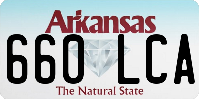 AR license plate 660LCA