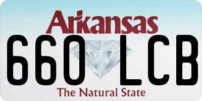 AR license plate 660LCB