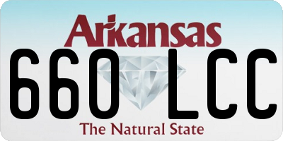 AR license plate 660LCC