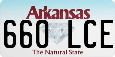 AR license plate 660LCE